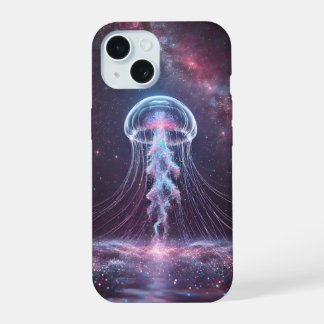 Capa para iPhone 15 Água-Viva Cósmica