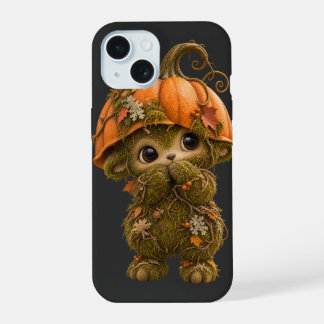 Capa para iPhone 15 com Abóbora Fofa de Criatura d