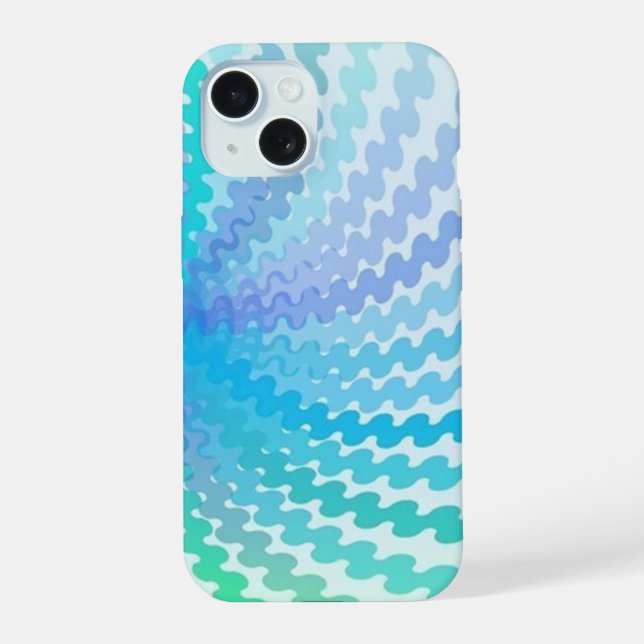 Capa para iPhone 15 Cores Espirais Legais (Verso)