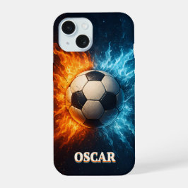 Capa para iPhone 15 de esportes/futebol personaliz