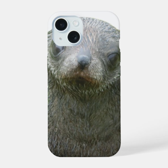 Capa para iPhone 15 de Foca Fofa (Verso)