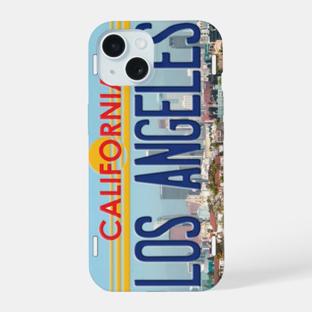 Capa para iPhone 15 de Los Angeles (Verso)