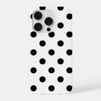 Capa para iPhone 15 Pro com Bolinhas Pretas