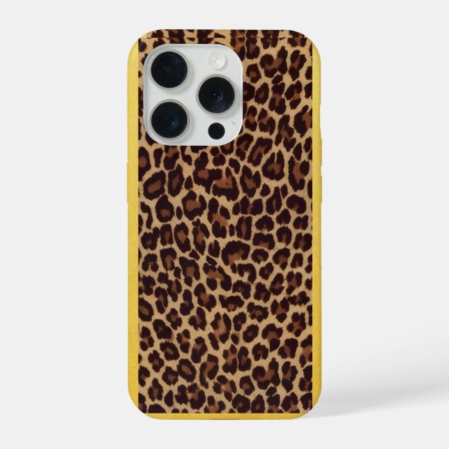Capa para iPhone 15 Pro com Estampa de Leopardo –  (Verso)