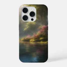 Capa para iPhone 15 Pro 'Lago da Floresta Encantad