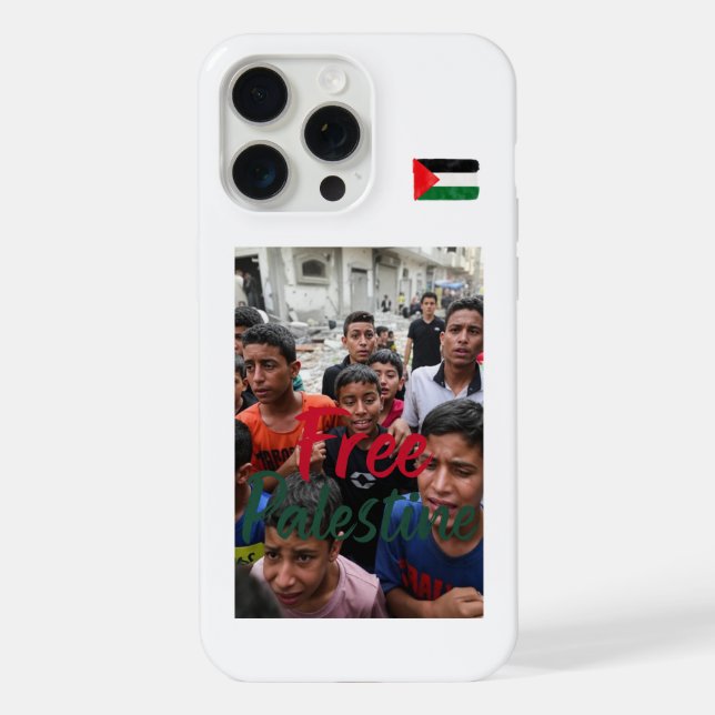 Capa para Iphone 15 Pro Max Liberdade Palestina  (Verso)