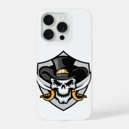 Capa para iPhone 15 Pro Skull Cowboy