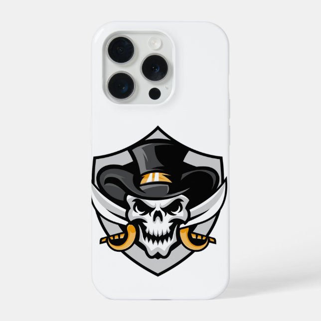 Capa para iPhone 15 Pro Skull Cowboy  (Verso)