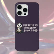 "Capa para iPhone 16 Creative Panda – Artista Intr