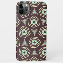 Capa Para iPhone Abstract geometric pattern with layered pentagons 