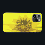 Capa Para iPhone Abstrato Daisy Flower em amarelo vívido colorido<br><div class="desc">Esta trabalho de arte amarela bonito é uma macro foto de uma margarida roxa. A imagem recebeu um filtro de recorte no Photoshop para criar a imagem pintada digital artsy e, em seguida, recebeu uma camada de matiz para mudar a cor. Este design contemporâneo é um tom brilhante, vibrante e...</div>