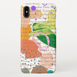 Capa Para iPhone Abstrato de imagem personalizada e texto moderno c