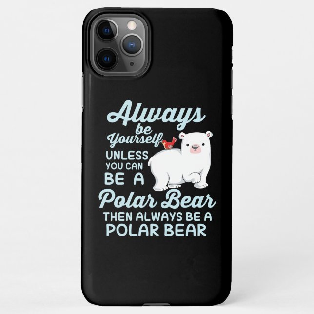 Capa Para iPhone Acredite Sempre Em Urso Polar (Verso)