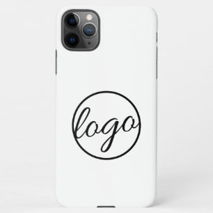 Capa Para iPhone Adicione seu logotipo às empresas preto e branco p