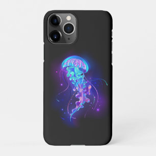 Capa Para iPhone Água-viva brilhante a cores