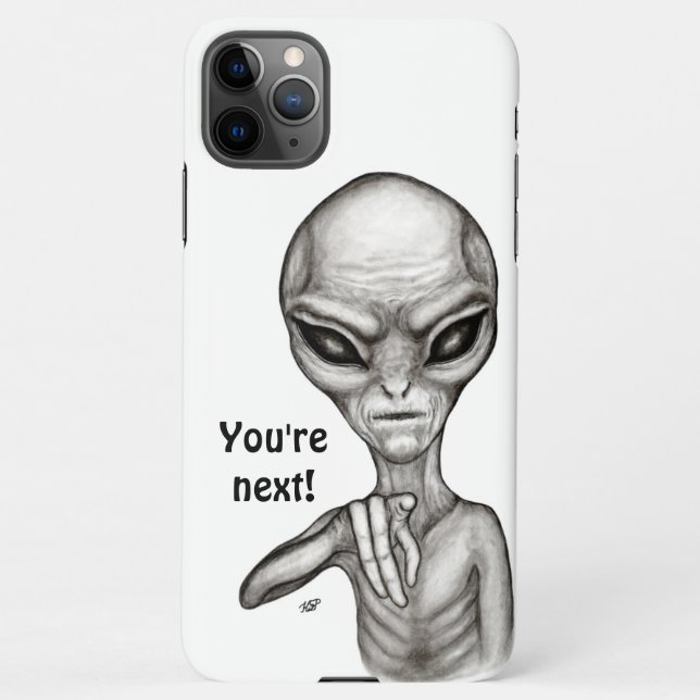 Capa Para iPhone Alienígena ruim, você é a próxima! (Verso)