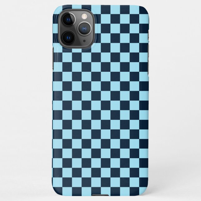Capa Para iPhone Alpine ice checkerboard pattern (Verso)