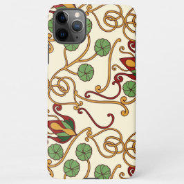 Capa Para iPhone Art Nouveau-inspired floral design