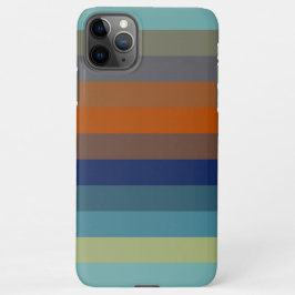 Capa Para iPhone Blue, orange, green, and gray stripes