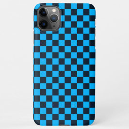 Capa Para iPhone Blueberry checkered pattern