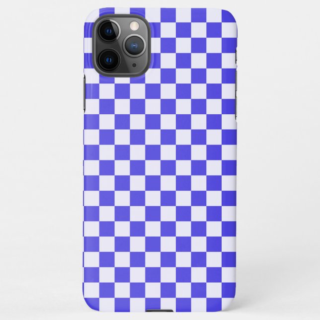 Capa Para iPhone Blueberry cream checkered pattern (Verso)