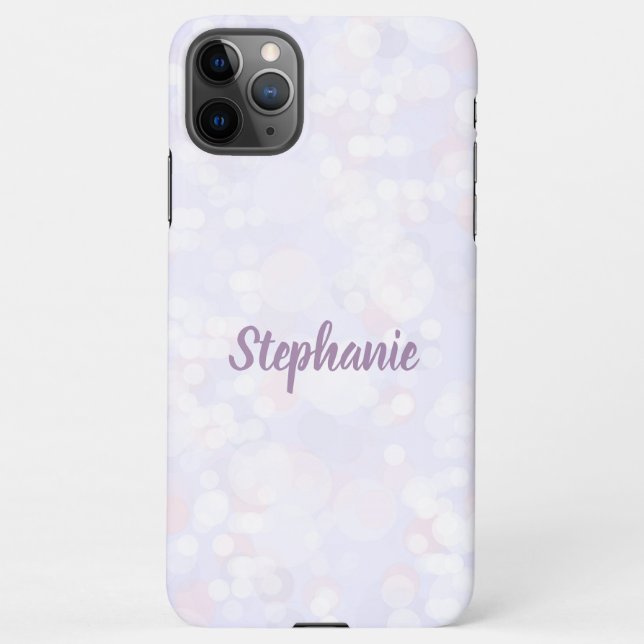 Capa Para iPhone Bokeh Charm Silver (Verso)