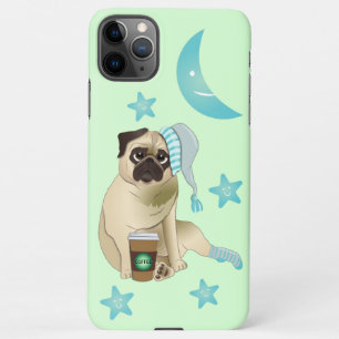 Capa Para iPhone Cachorro Cachorro Pug É hora do café