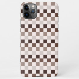 Capa Para iPhone Cafe Au Lait checkerboard pattern