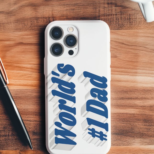 Capa Para iPhone capas de iphone de texto azul do mar pai (Criador carregado)