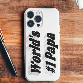 Capa Para iPhone Capas de iphone de texto preto do Papa