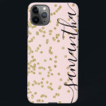 Capa Para iPhone Capas de iphone rosa e Dourada de caixa-mate brilh<br><div class="desc">Projetada para coordenar com a nossa coleção de casamento Rosa e Dourada Glitter, esta capas de iphone apresenta uma borda dourada com fundo cor-de-rosa. Para personalização mais avançada deste design, clique no botão "PERSONALIZAR" acima. Por favor, note que o brilho é como efeito impresso e não como pedaços físicos de...</div>