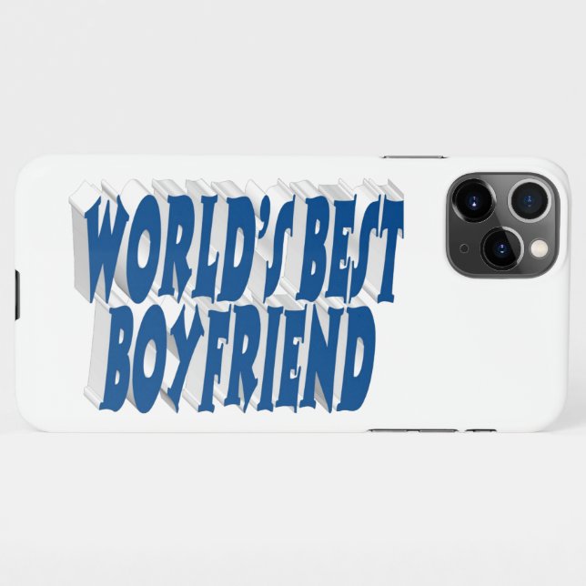 Capa Para iPhone Capinha de iPhone com texto azul mar boyfriend (Verso Horizontal)