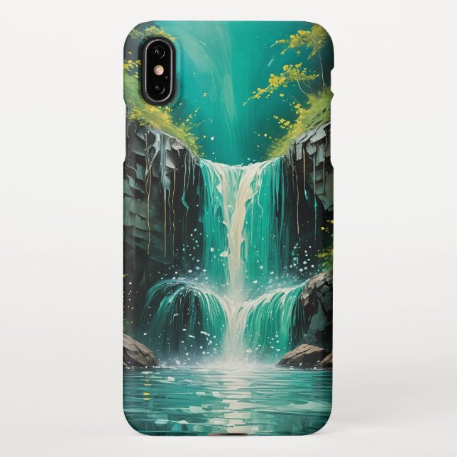 Capa Para iPhone Cascata da Serenidade (Verso)