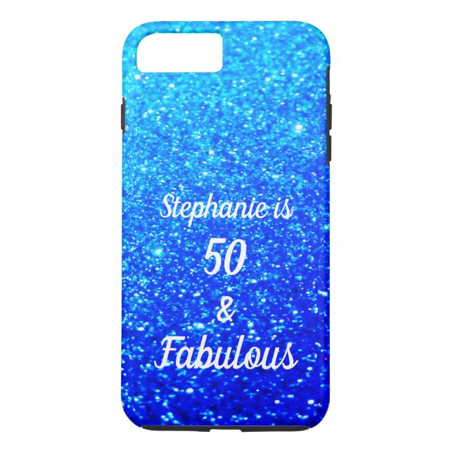 Capa Para iPhone, Case-Mate 50 E Fabulosa Loteria Azul De Aniversário Profundo (Verso)