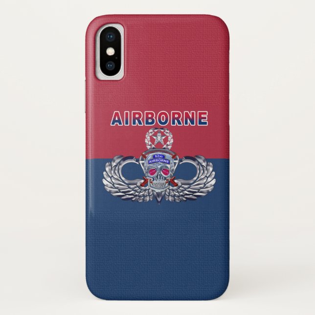 Capa Para iPhone, Case-Mate 82ª Divisão Aerotransportada “Até o Fim” (Verso)