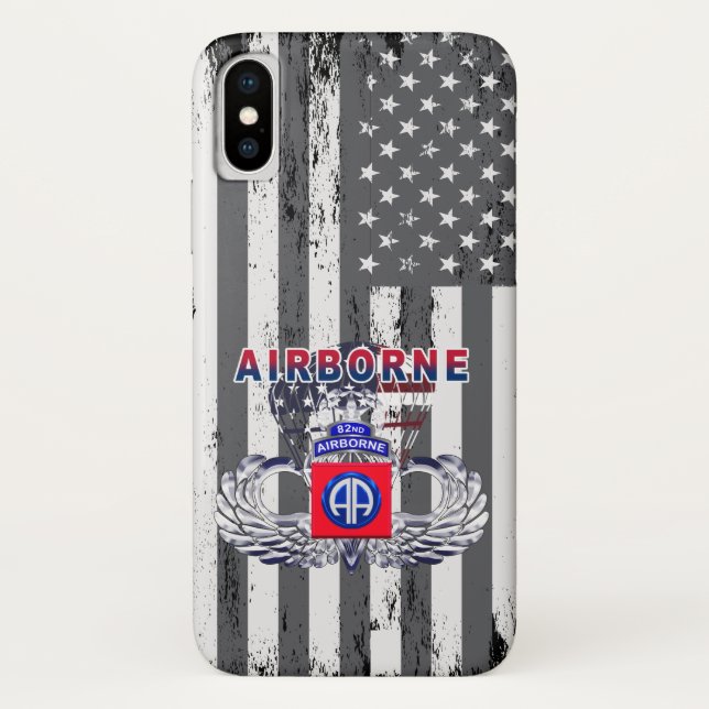 Capa Para iPhone, Case-Mate 82ª Divisão Aerotransportada “Até o Fim” (Verso)