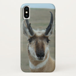 Capa Para iPhone X A30 Tiro de cabeça de Antílope de Pronghorn