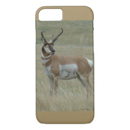 Capa iPhone 8/7 A37 Cornos tortos do Antílope de Pronghorn