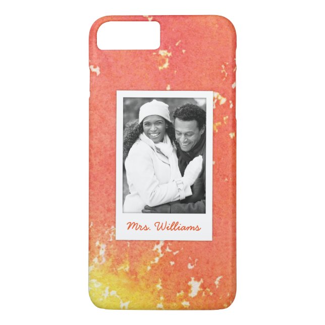 Capa Para iPhone, Case-Mate A aguarela alaranjada pintada abstrato | adiciona (Verso)