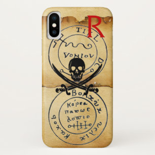 CAPA PARA iPhone DA Case-Mate A ANTIGUIDADE PIRATEIA O MAPA, O CRÂNIO E AS