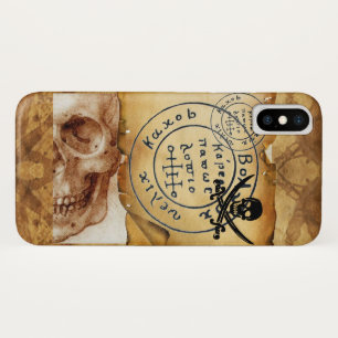 CAPA PARA iPhone DA Case-Mate A ANTIGUIDADE PIRATEIA O MAPA, O CRÂNIO E AS