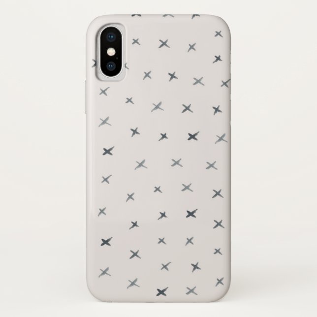 Capa Para iPhone, Case-Mate A aquarela cruza o padrão (Verso)