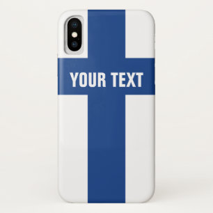 Capa Para iPhone Da Case-Mate A bandeira finlandesa de Finlandia personalizou