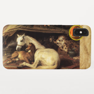 Capa Para iPhone XS Max A BARRACA ÁRABE COM monograma alaranjado da gema
