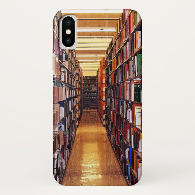 Capa Para iPhone, Case-Mate A biblioteca registra o caso do iPhone X (Verso)