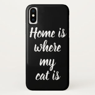 Capa Para iPhone Da Case-Mate A Casa É Onde Meu Gato É Preto.