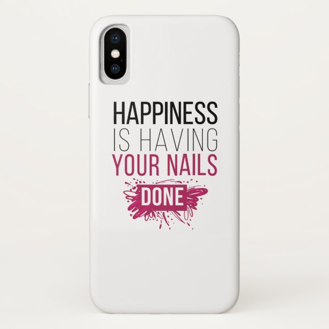 Capa Para iPhone, Case-Mate A felicidade bonito está tendo suas unhas feitas (Verso)