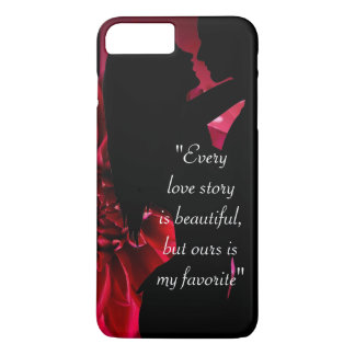 Capa iPhone 8 Plus/7 Plus A história do amor beija o fundo do amante Case-Ma
