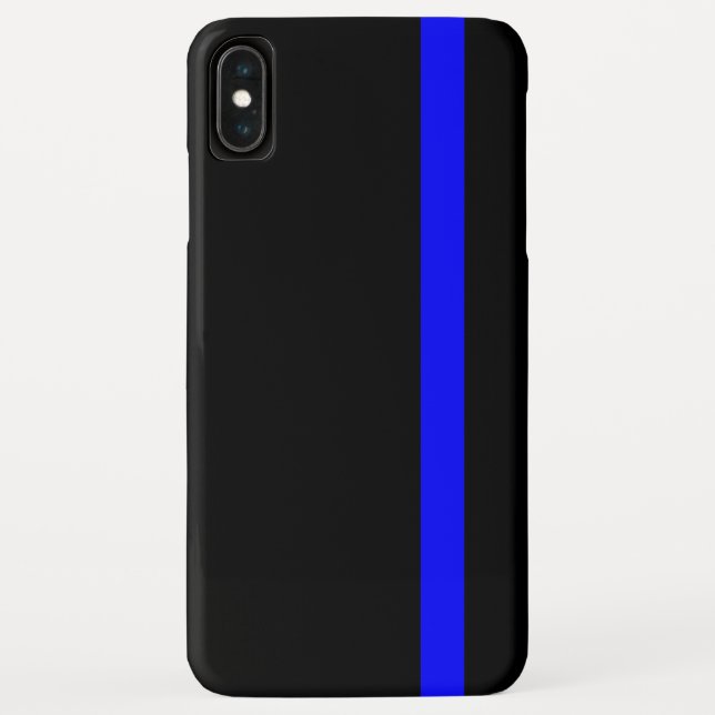 Capa Para iPhone, Case-Mate A linha azul fina simbólica vertical (Verso)