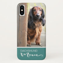 A mamã do Dachshund de cabelos compridos adiciona